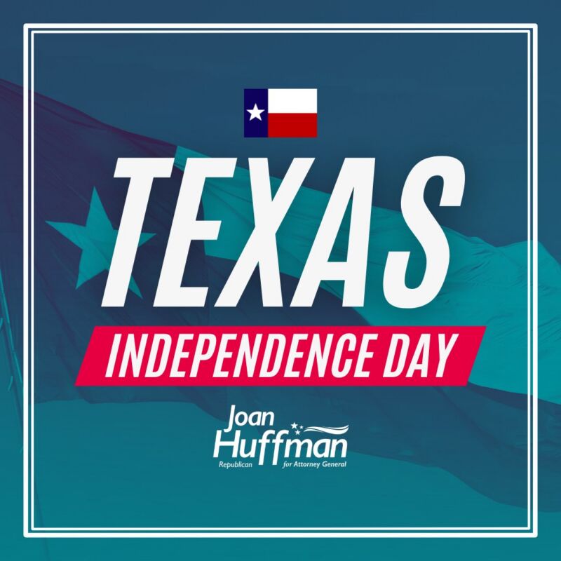 Image for the Tweet beginning: Today, we celebrate Texas Independence